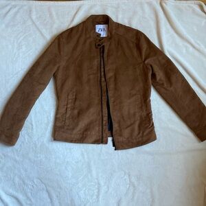 men’s Zara faux suede jacket